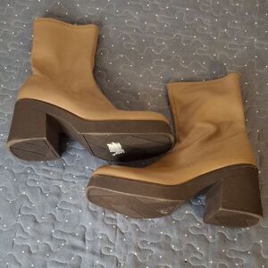 Call It Spring Brown Ankle Boots size 9.5